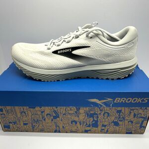 Brooks Revel 7 Running Shoes White/Pelican/Black Men SZ 12 New in Box